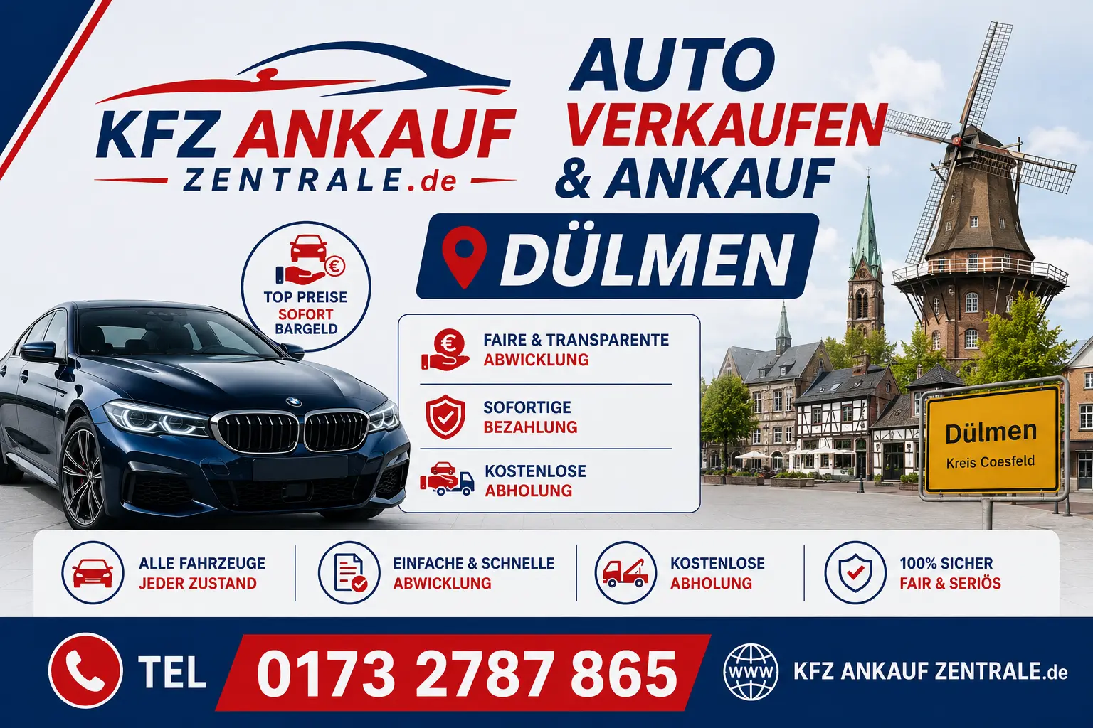 auto verkaufen ohne tüv gebrauchtwagen ankauf abholung duelmen