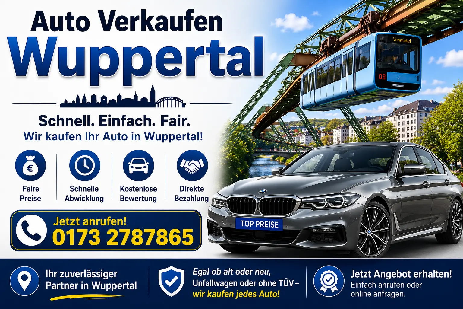 auto verkaufen sofort bargeld wuppertal