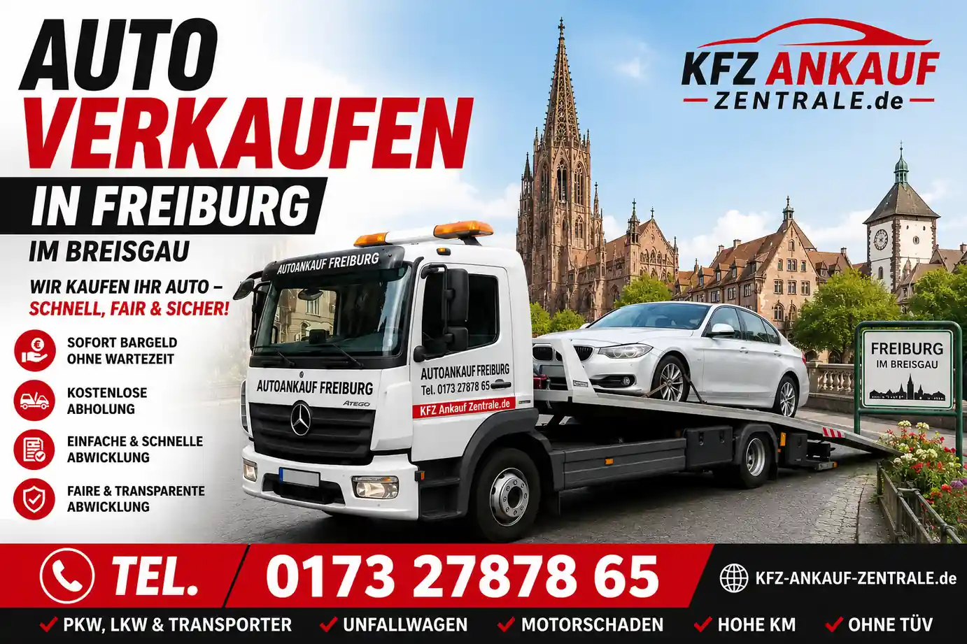 Auto Verkaufen Freiburg im Breisgau zum Bestpreis mit kostenloser Abholung