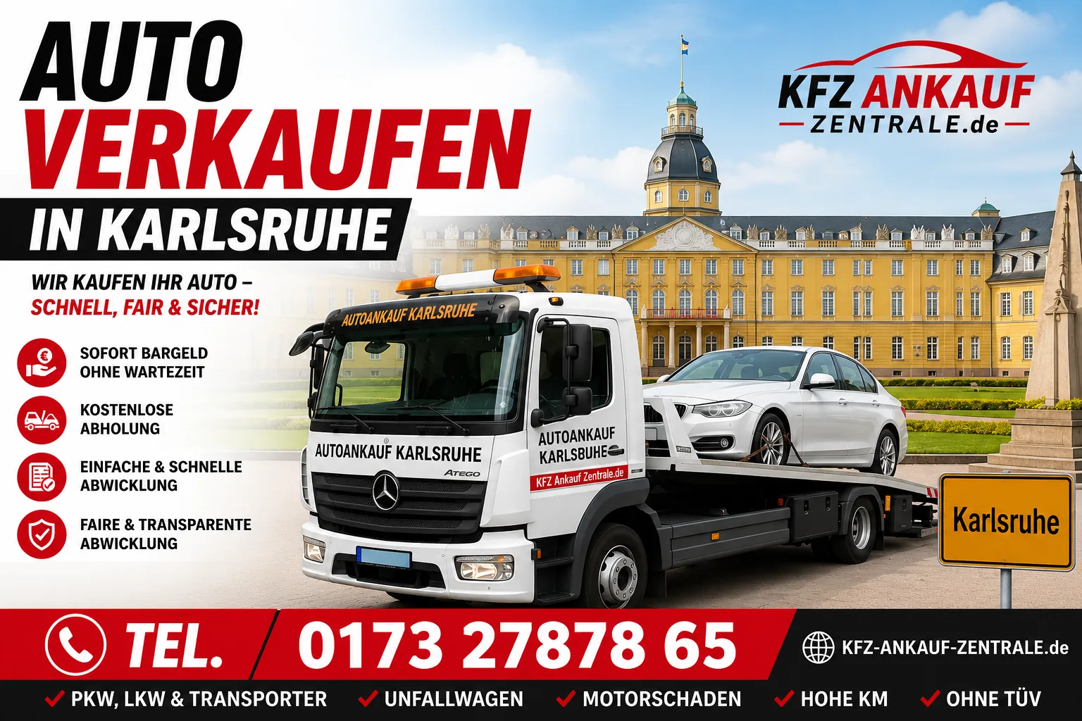 Auto Verkaufen mit Abholung Karlsruhe Auto Verkaufen Karlsruhe Kostenlose Abholung von Defekte Fahrzeuge