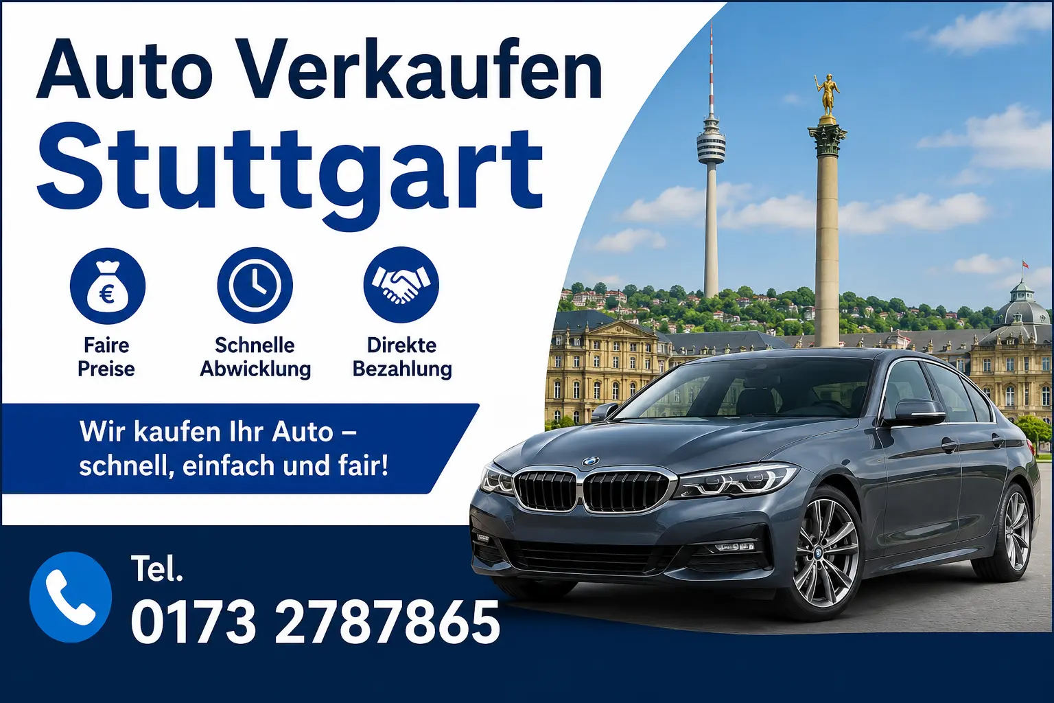 bmw gebrauchtwagen, auto sofort verkaufen mit abholung Stuttgart