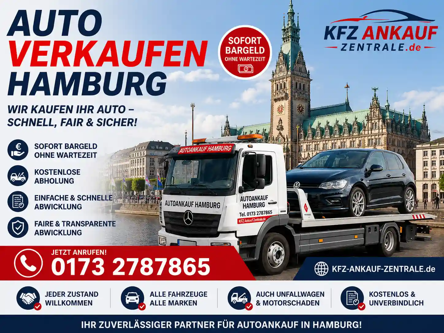 Auto verkaufen Hamburg - PKW, SUV und Transporter verkaufen mit Abholung auto verkaufen hamburg