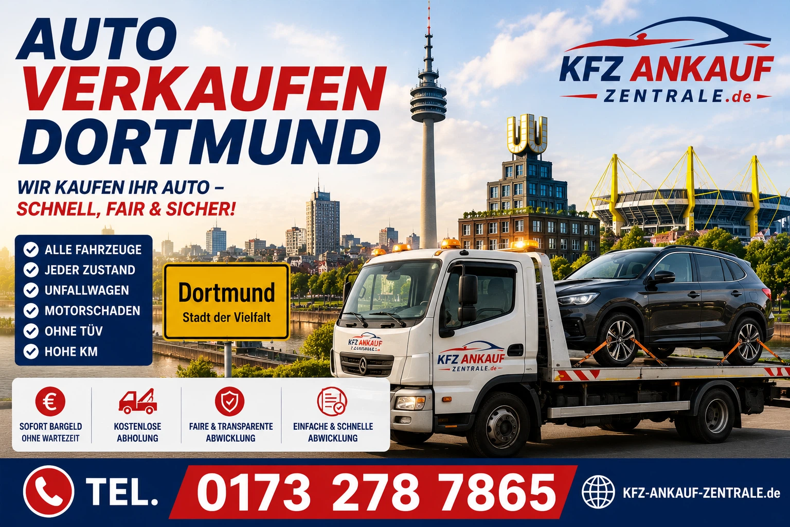 Auto Verkaufen mit mit Abholung Dortmund Auto Verkaufen in Dortmund Sofort Bargeld mit Abholung