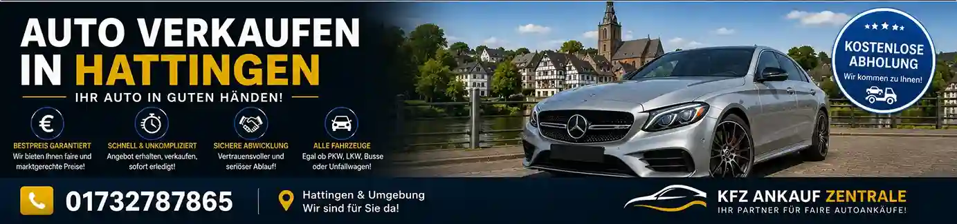 Auto verkaufen kostenlose Abholung Hattingen - Mercedes-Benz, Toyota, VW, Skoda, BMW, Nissan, Opel Unfallwagen und Gebrauchtwagen