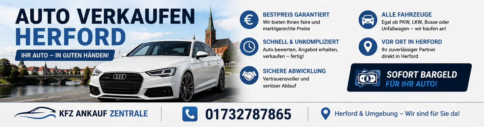 Auto verkaufen in Herford Auto verkaufen in Herford – Gebrauchtwagen, Unfallwagen und Fahrzeuge ohne TÜV zum fairen Preis verkaufen