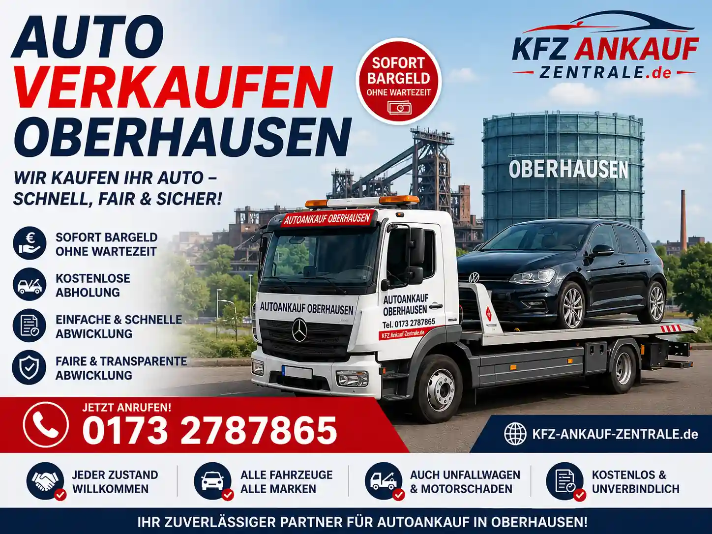 Toyota, VW Auto in Oberhausen verkaufen Schneller und fairer Gebrauchtwagenankauf mit kostenloser Bewertung