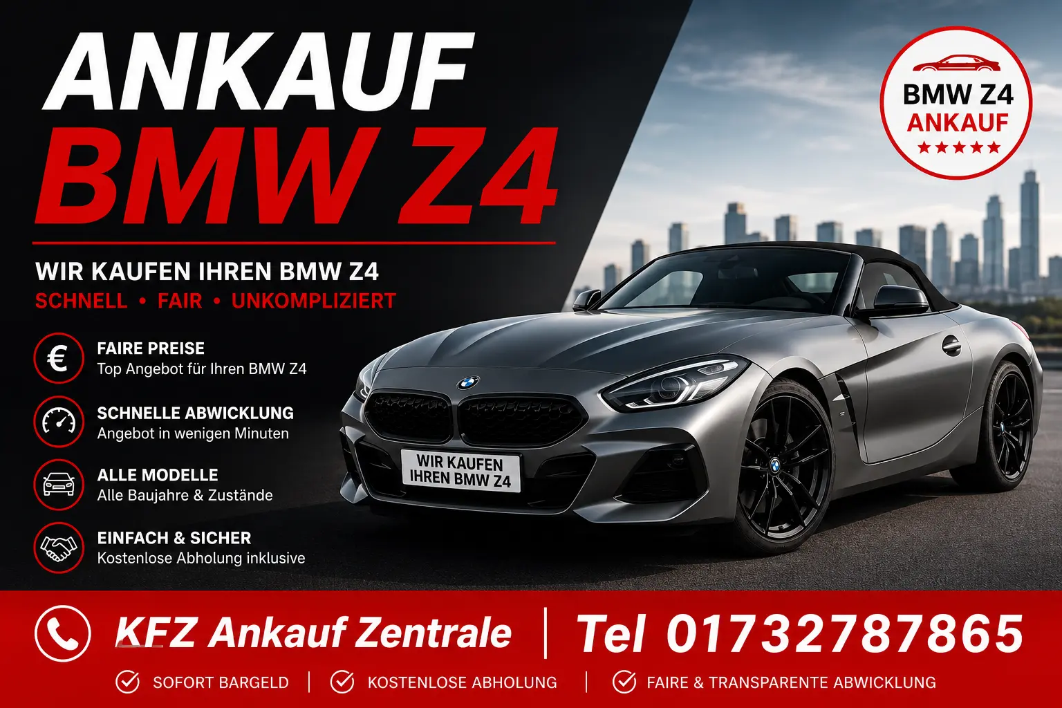 BMW Z4 Ankauf – Gebrauchtwagen und Sportwagen zum fairen Preis verkaufen
