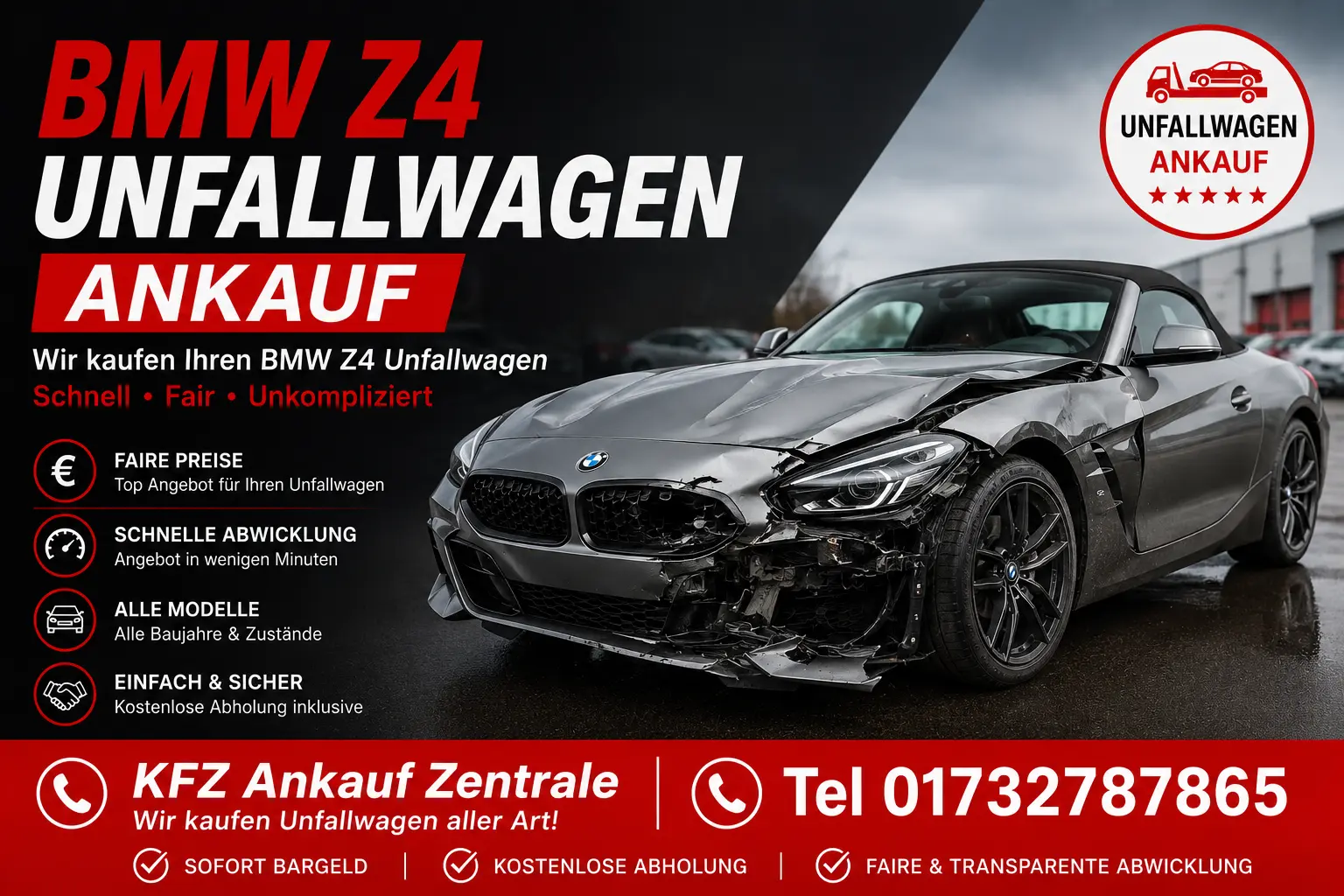 BMW Z4 Unfallwagen Ankauf – Unfallauto schnell und unkompliziert verkaufen