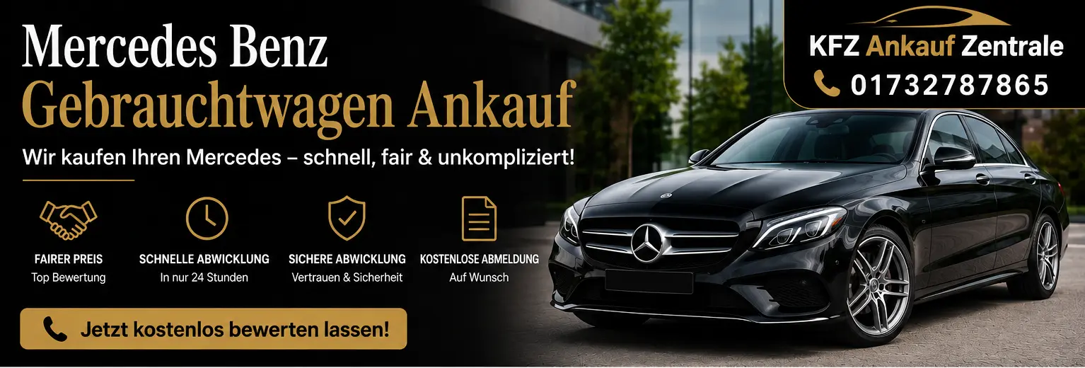 Mercedes-Benz Gebrauchtwagen Ankauf – Gebrauchte Mercedes-Modelle sicher und zum fairen Preis verkaufen