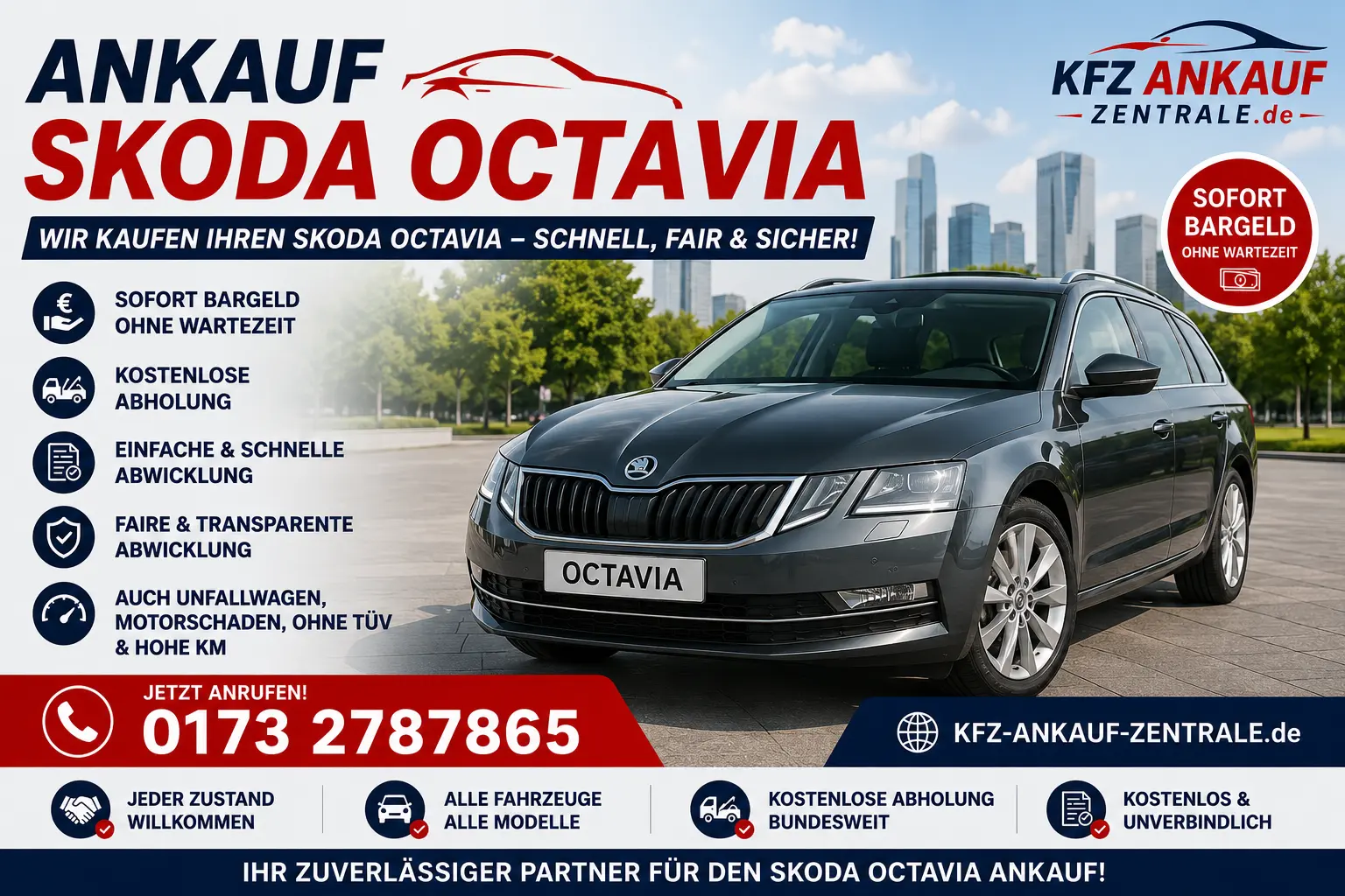 Škoda Octavia beim Fahrzeugankauf