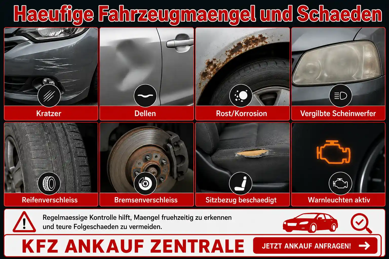 Fahrzeug mit Mängeln verkaufen Duisburg Fahrzeug mit Mängeln in Duisburg verkaufen