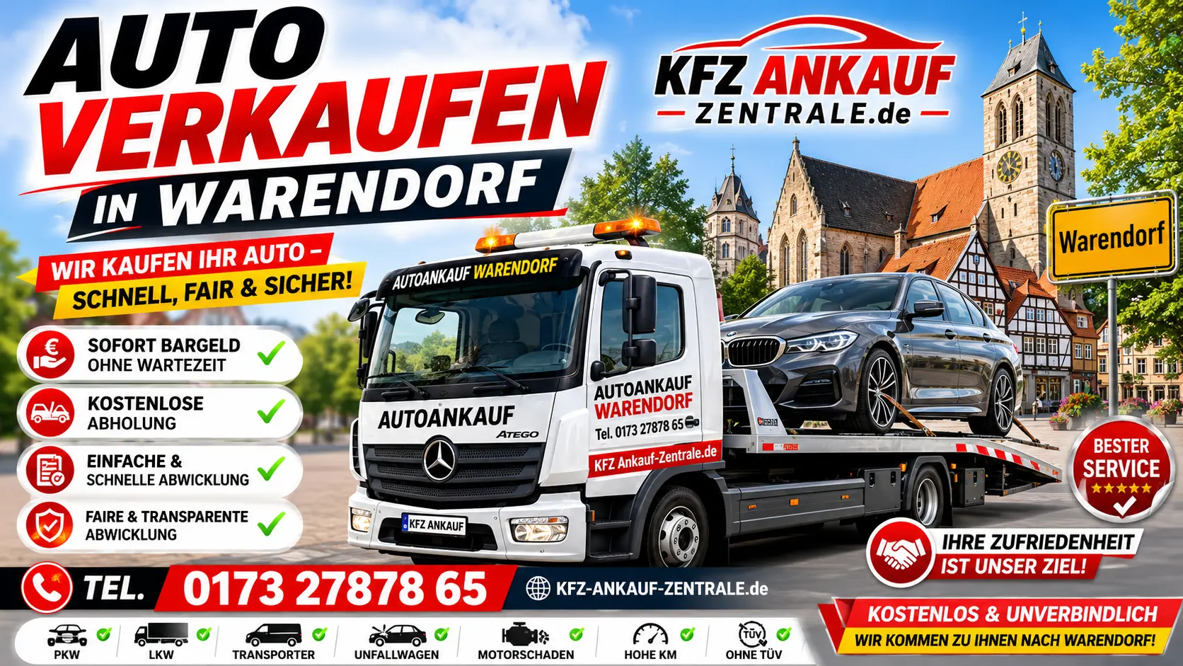 Auto Verkaufen kostenloser Abholung in Kreis Warendorf Autoankauf Warendorf mit Sofortbargeld und kostenloser Abholung