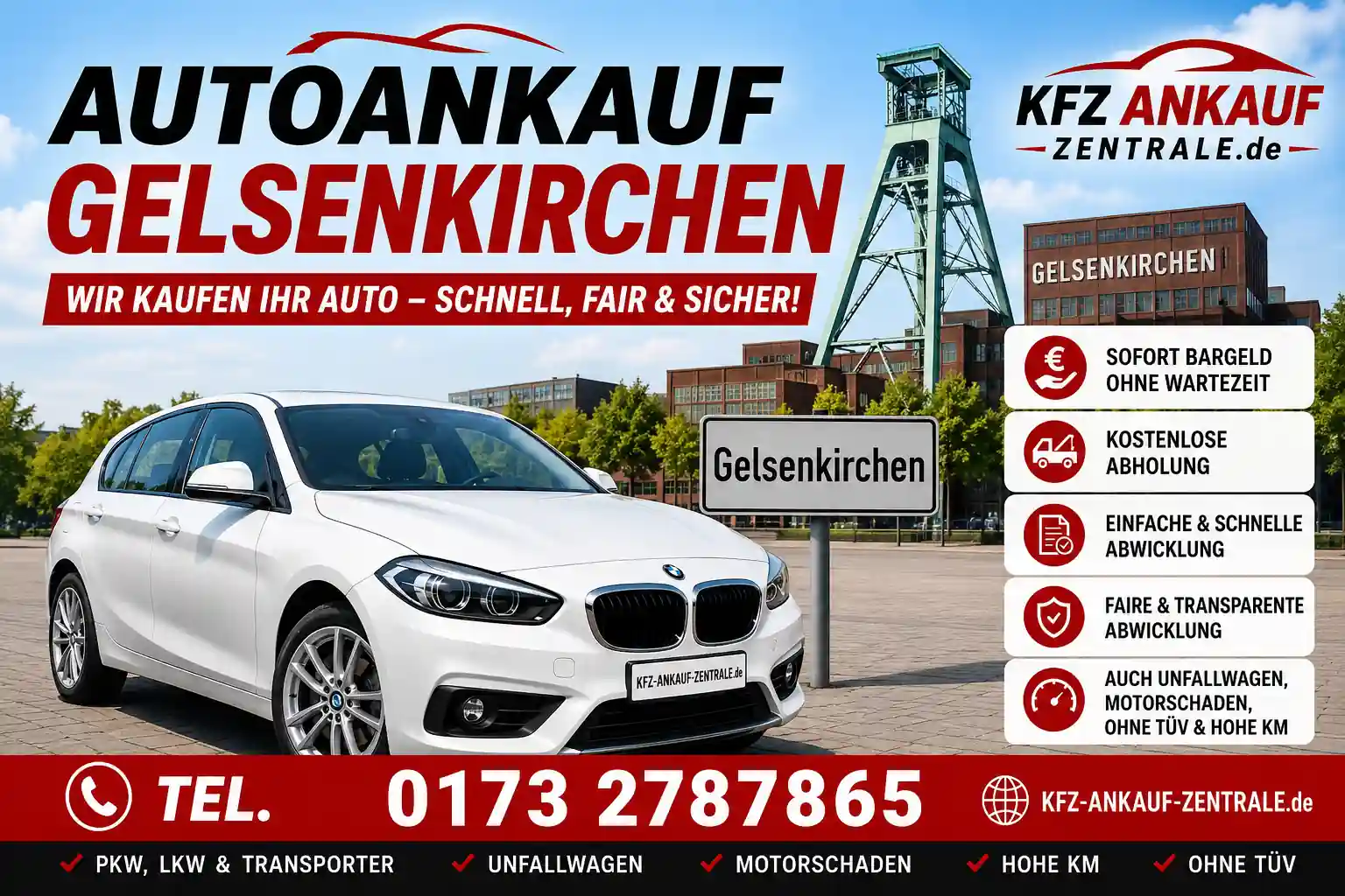 Autoankauf Gelsenkirchen Auto Verkaufen Gelsenkirchen wir kaufen bmw, vw, audi, toyota gebrauchtwagen
