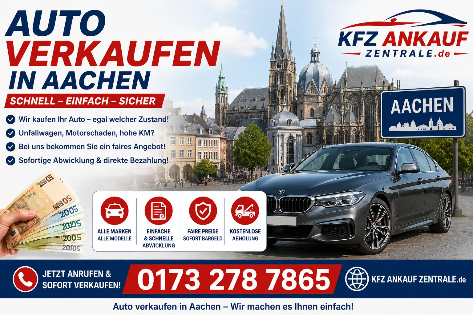 gebrauchtwagen ankauf auto verkaufen sofort bargeld aachen